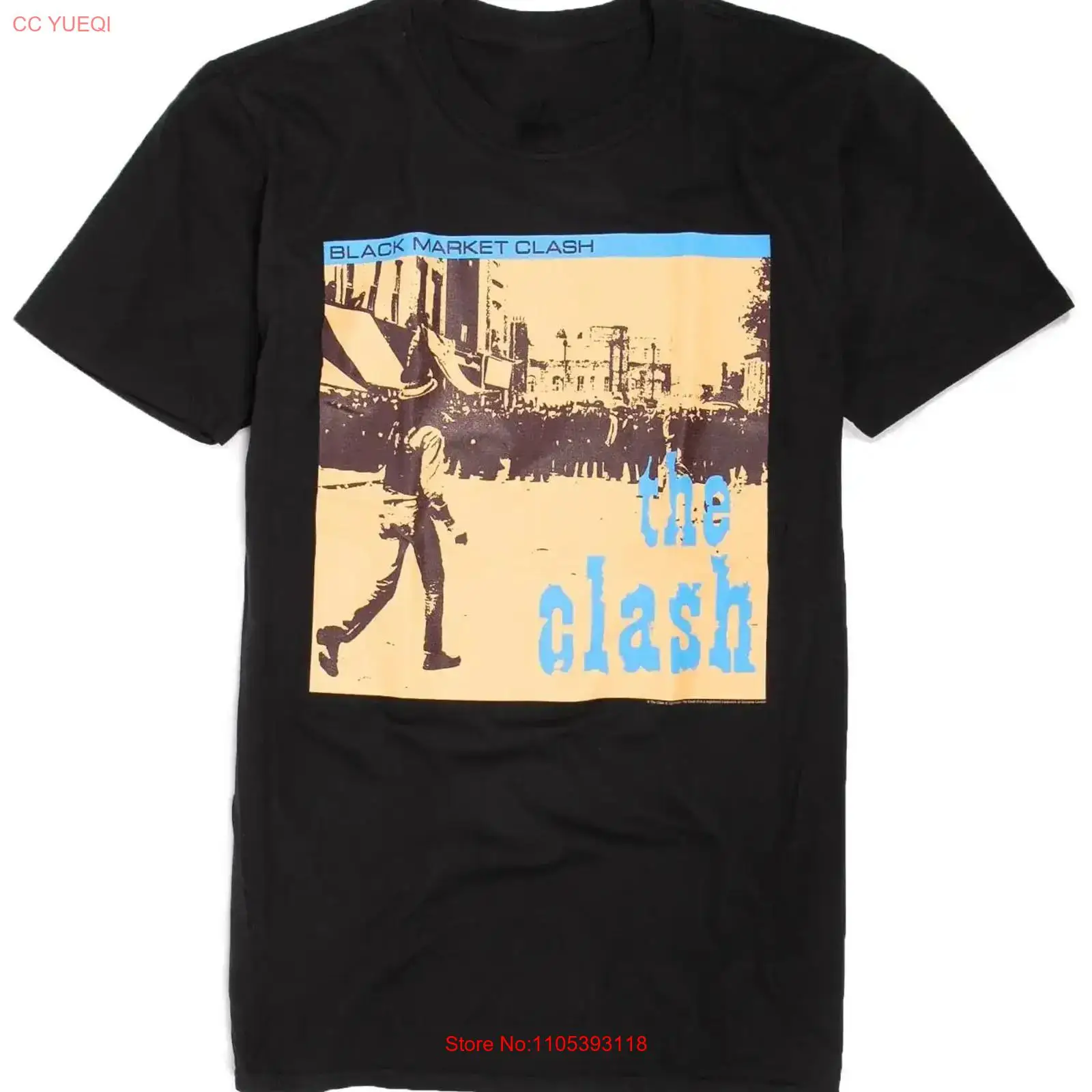 Vintage Fashion Market - Camiseta Rara The Clash Black Market