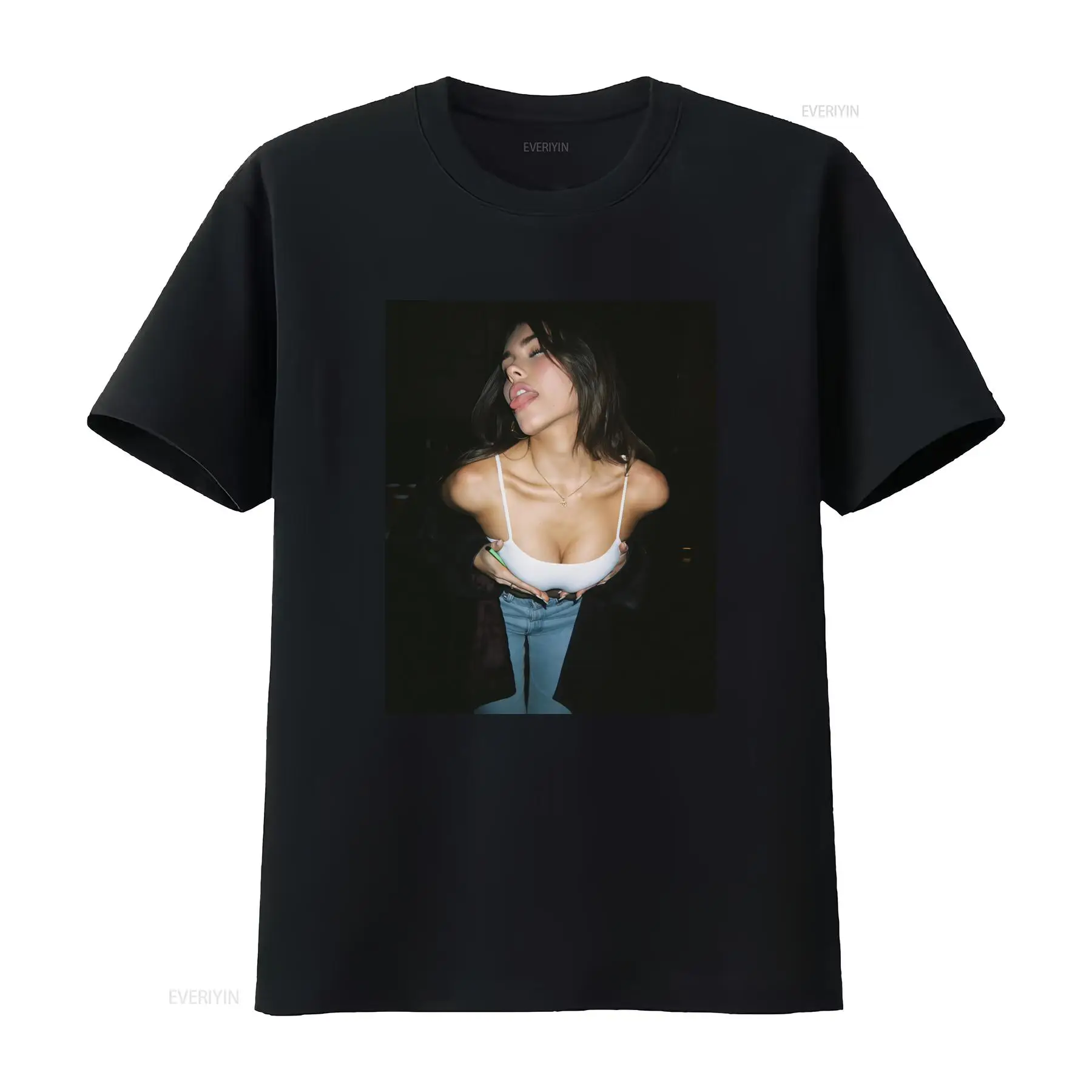 Vintage Fashion Market - Camiseta Feminina Estilo Madison Beer Sexy