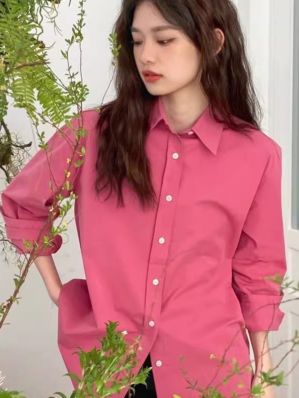 Vintage Fashion Hong Kong - Camisa Casual de Moda Primavera Estilo