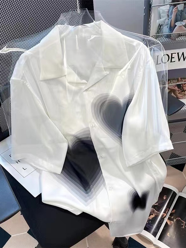 Vintage Fashion Hong Kong - Camisa Feminina Solta Estilo Coreano com