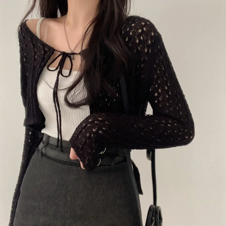 Cardigã Feminino Curto com Ama - Crochet Top Boho avaliação e preço