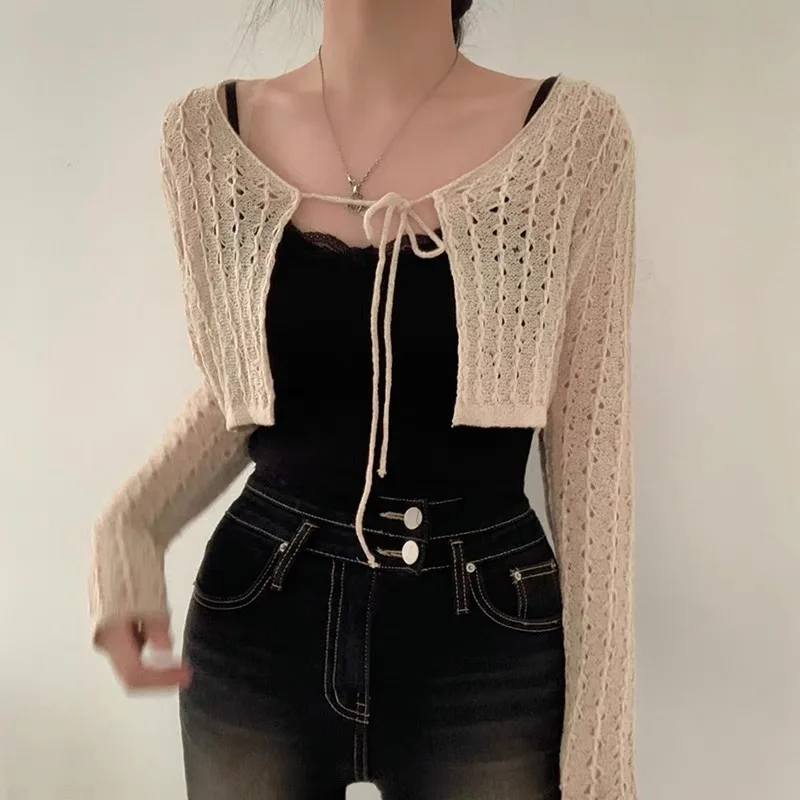 Cardigã Feminino Curto com Ama - Crochet Top Boho avaliação e preço