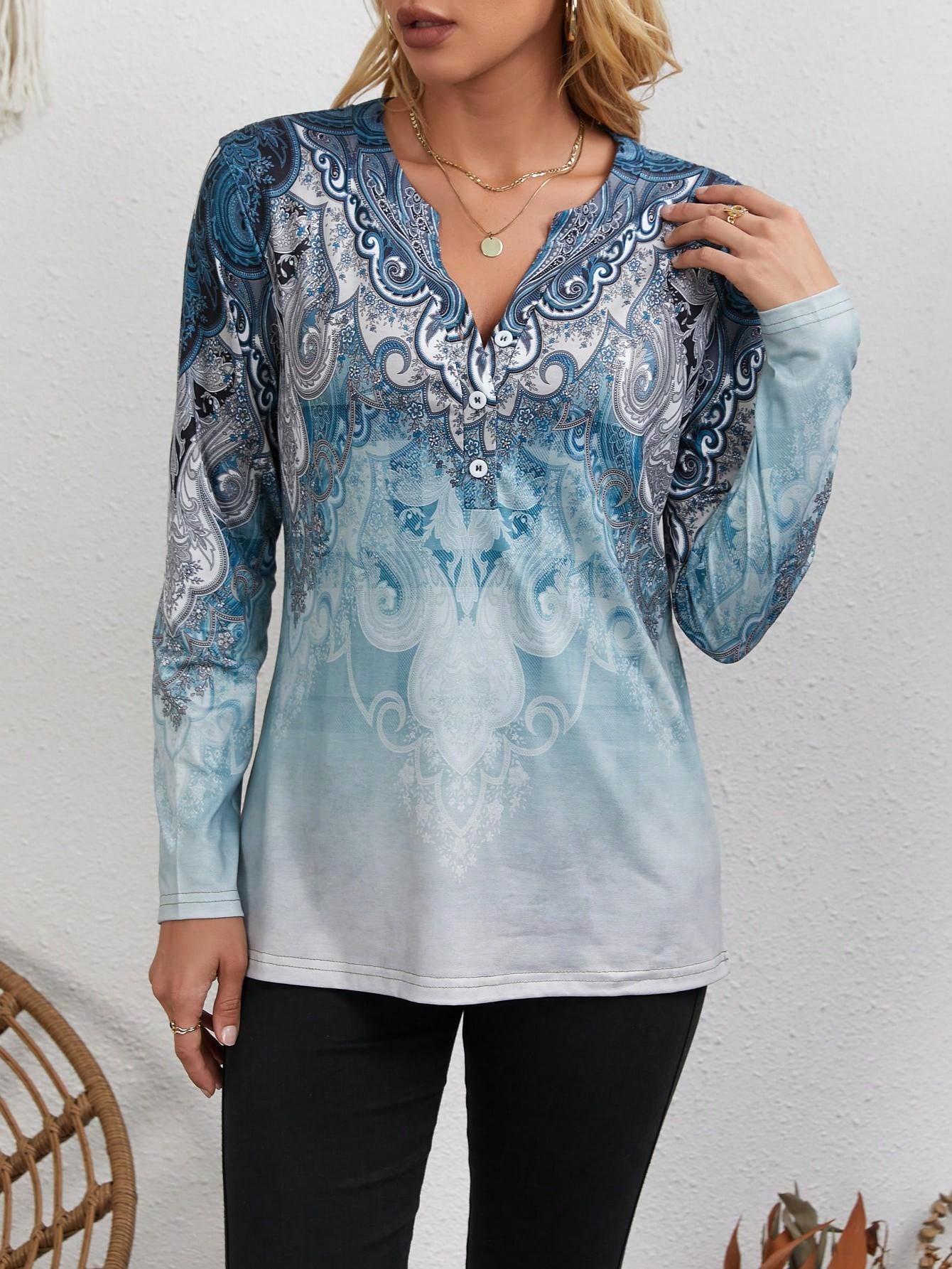 Blusa Feminina Estilo Étnico:  - Usa Vintage Fashion avaliação e preço