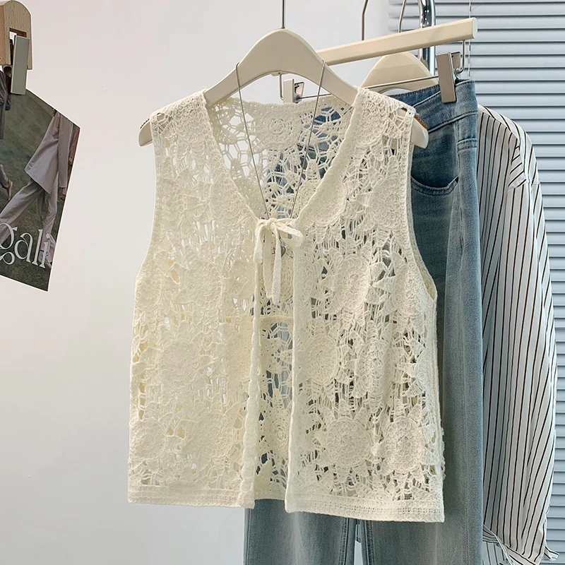 Cardigã de Crochê com Amarraçã - Crochet Top Boho avaliação e preço