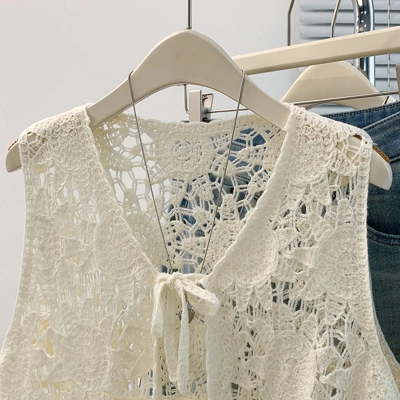 Cardigã de Crochê com Amarraçã - Crochet Top Boho avaliação e preço