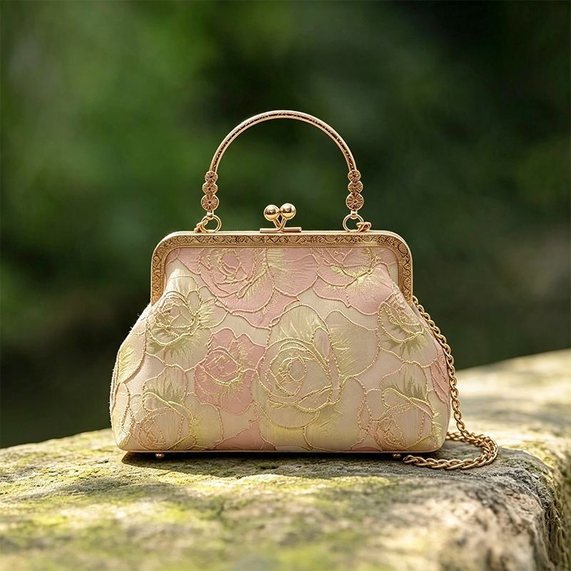 Bolsa Vintage com Bordado Flor - Vintage Fashion In Chinese avaliação e preço