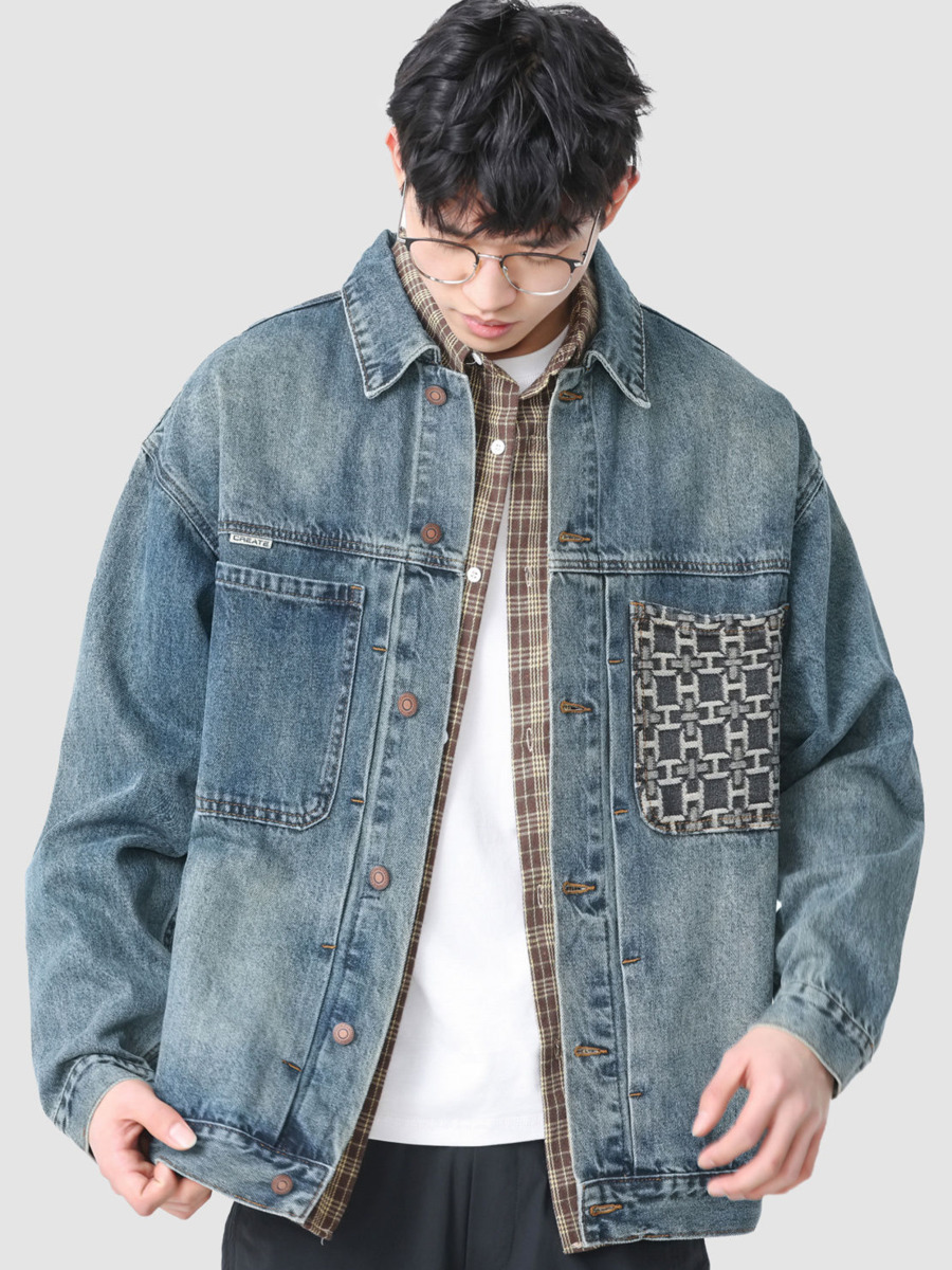Vintage bordado bolso denim ja - Vintage Fashion Hong Kong avaliação e preço