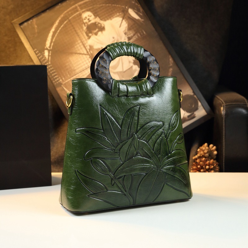 Bolsa Feminina de Couro Estilo - Vintage Fashion In Chinese avaliação e preço
