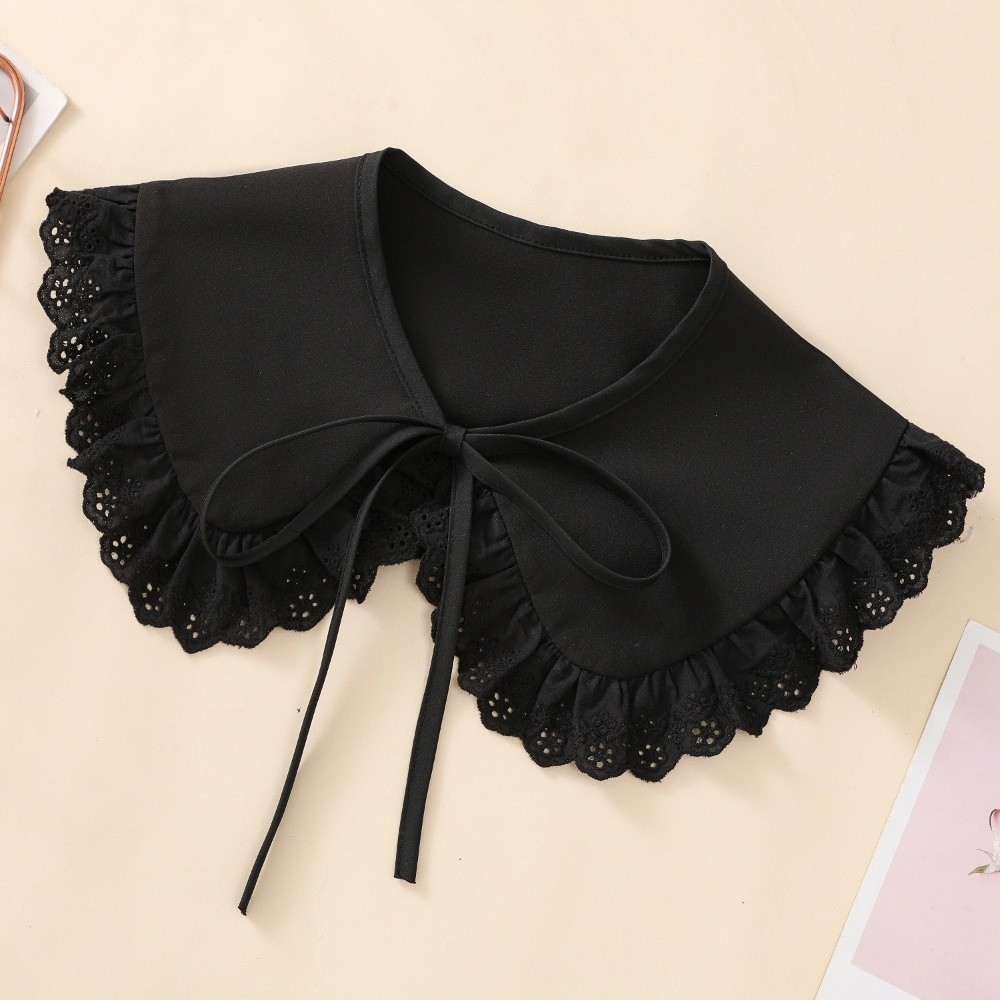 Gola Falsa de Renda Branca da  - Vintage Fashion Style Female avaliação e preço
