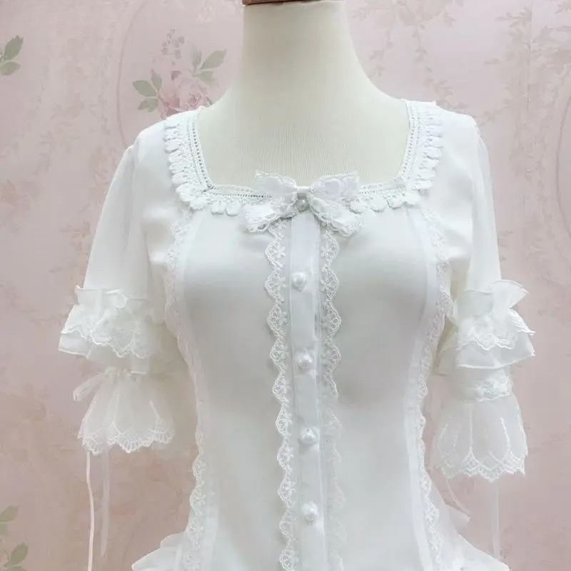 Blusas Vintage Estilo Y2K Loli - Vintage Fashion Style Female avaliação e preço