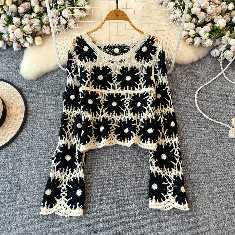 Blusa Cropped de Crochê Floral - Crochet Top Boho avaliação e preço