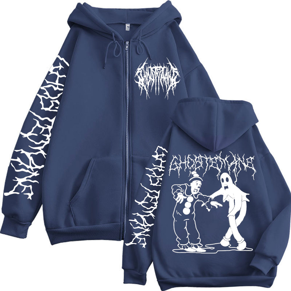 Ghostemane impressão zíper hoo - Vintage Fashion Pop Up avaliação e preço