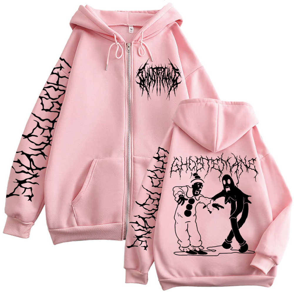 Ghostemane impressão zíper hoo - Vintage Fashion Pop Up avaliação e preço